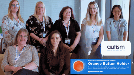 Our Information Team Become Orange Button Holders